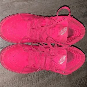 Hot Pink High Top Vans